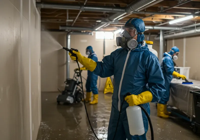 Basement Sanitization and Antimicrobial Treatment process in West Haven, OR